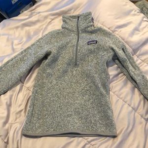 Patagonia better sweater grey half zip sweater size XXS